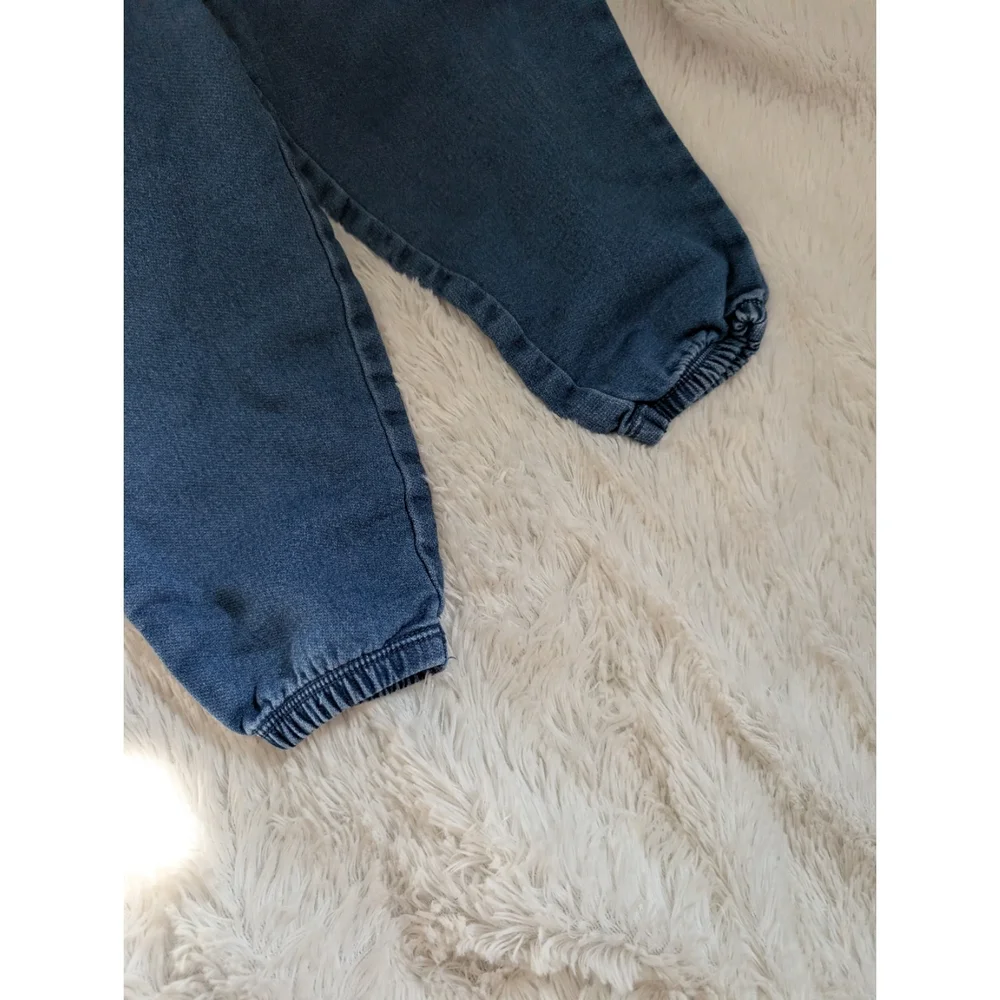 Carter's Blue Denim Jean Kids Joggers Pants Pull On Waist Size 18 Months